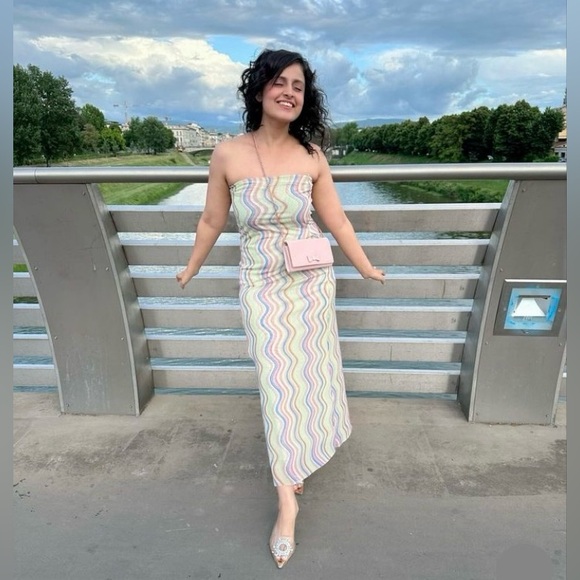 ZARA BLOGGERS’ FAVORITE STRAPLESS TULLE DRESS - Picture 6 of 16